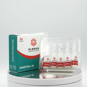Winstrol (Stanozolol Injectable) 50 mg Elbrus Pharmaceuticals photo d'emballage | anabolicosfrshop24.com